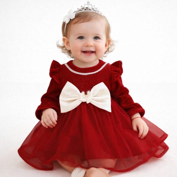 Vestido LUISINA - bordó