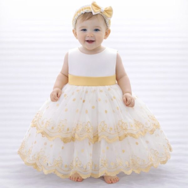 Vestido CATHERINE - blanco (con vincha)