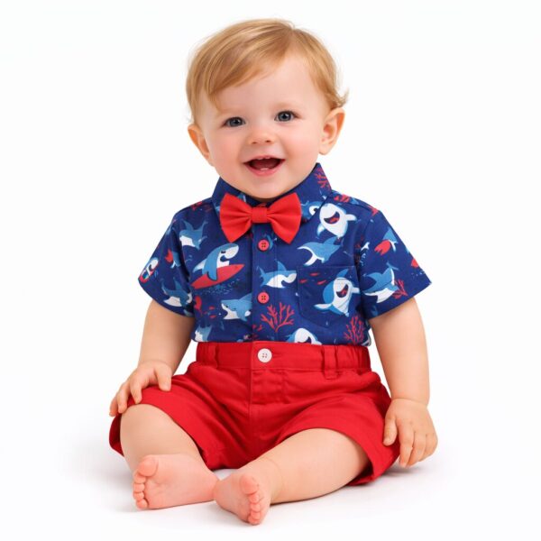 Conjunto SHARK - rojo y azul