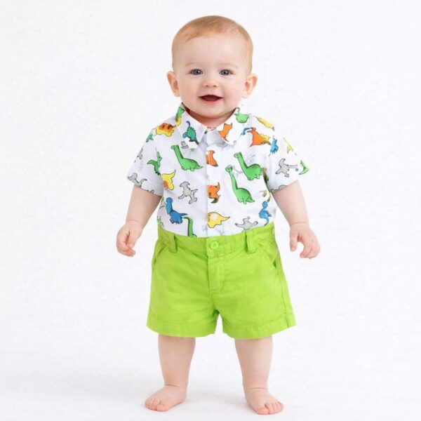 Conjunto DINO - verde manzana