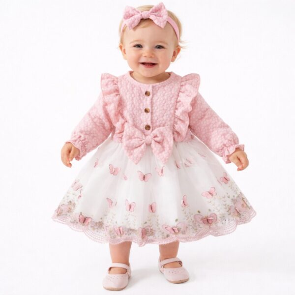 Vestido ISIS - rosa (con vincha)