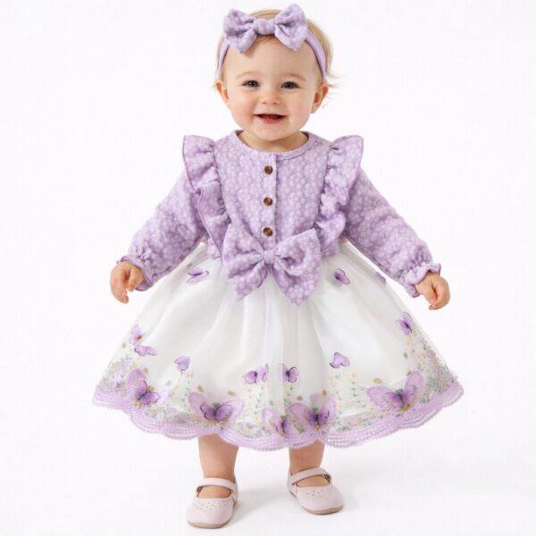 Vestido ISIS - lila (con vincha)