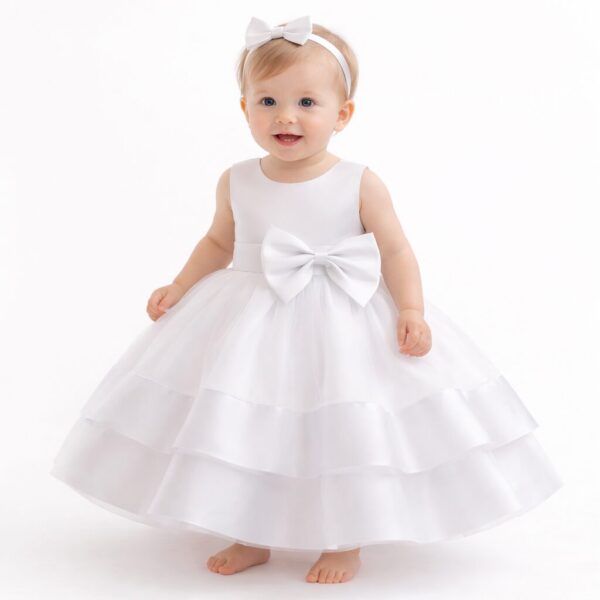 Vestido LUZ - blanco (con vincha)